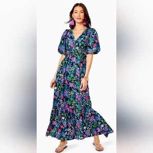 Lilly Pulitzer Teyla Maxi Dress in Onyx Paradise Glow